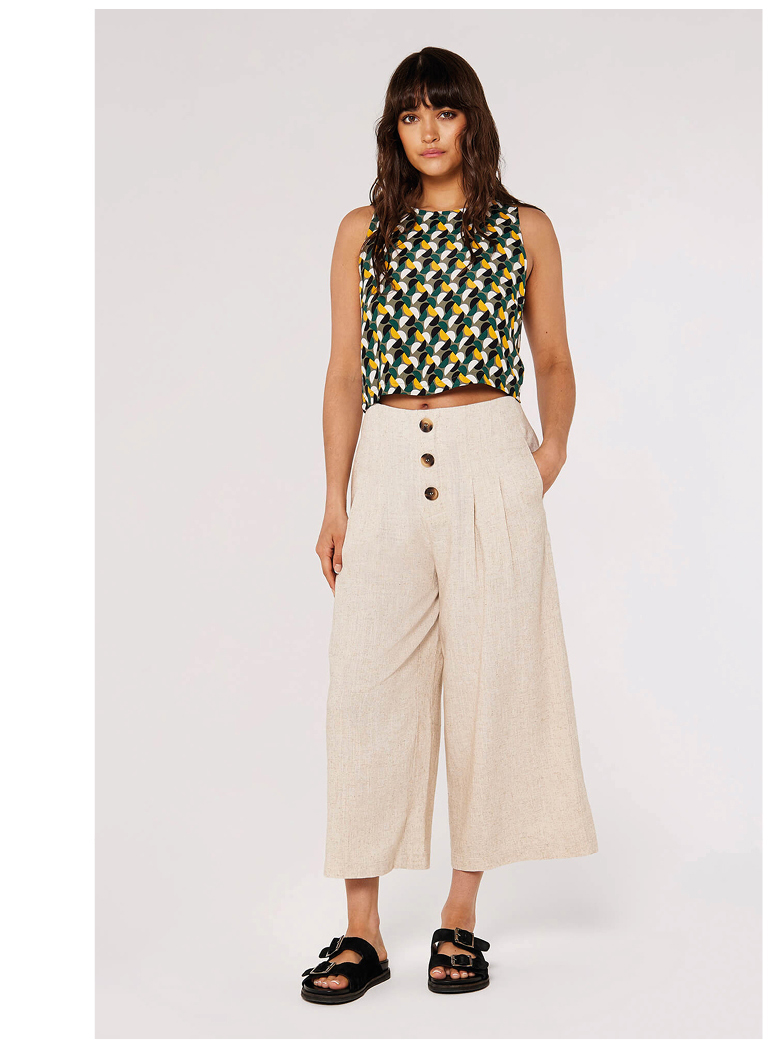 Linen Mix Culotte