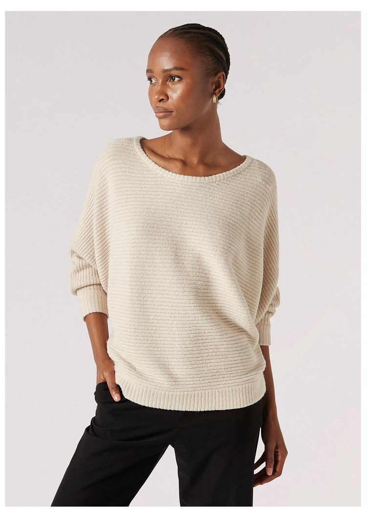 Oversized Ribbed Knit Top