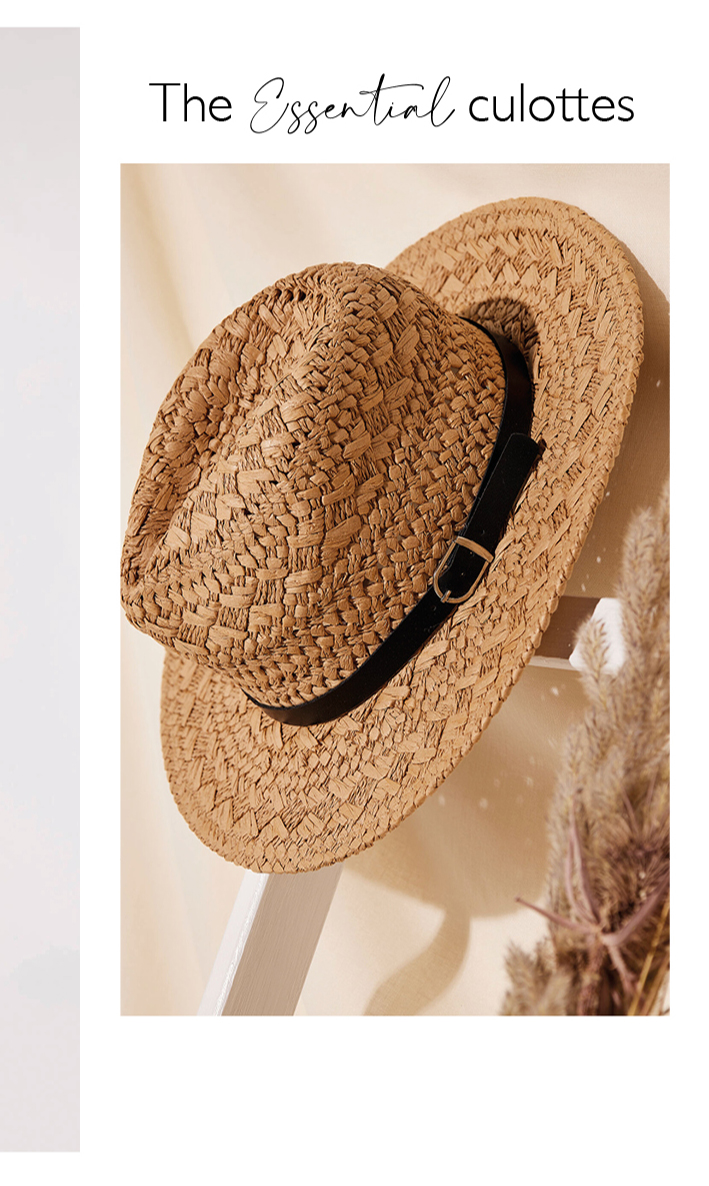 Raffia Fedora Hat