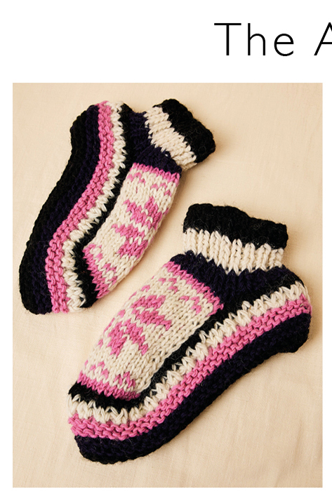 Hand Knitted Fair Isle Socks