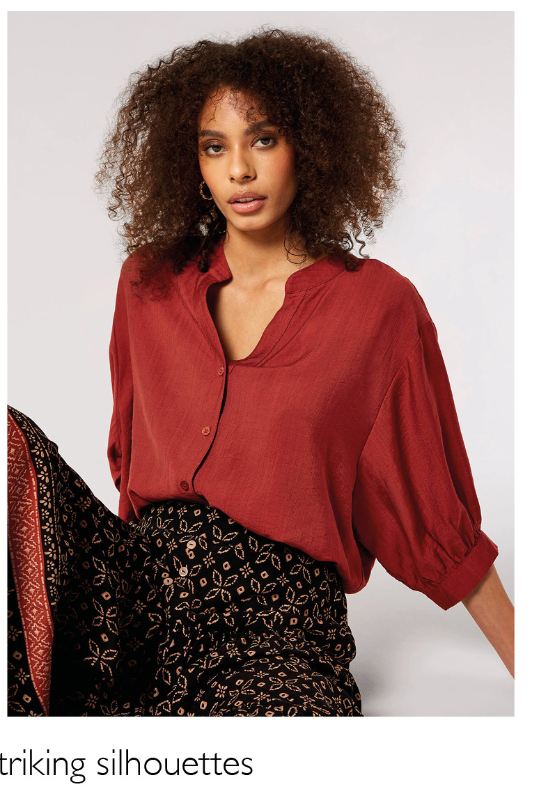 Textured High-Low Shirt