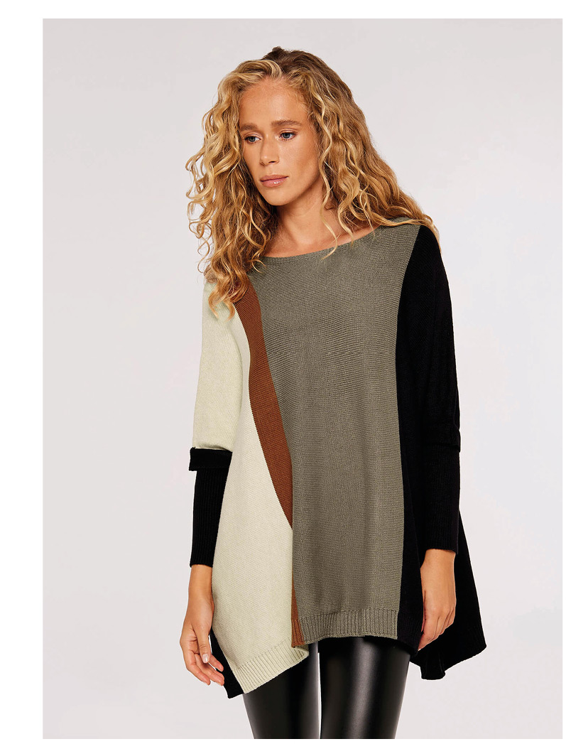 Oversized Colourblock Jumper