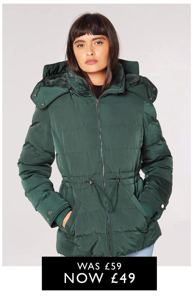 Hooded Longline Puffer Gilet