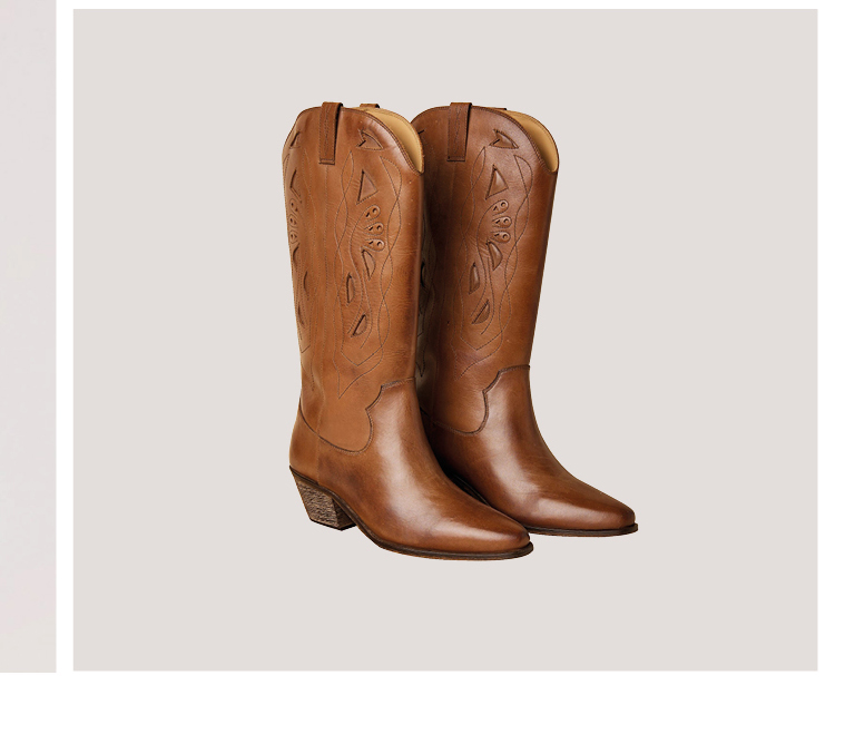 Tall Leather Cowboy Boots