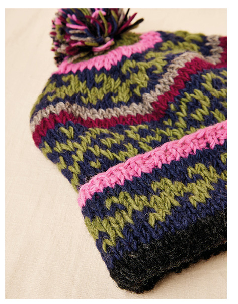 Hand Knitted Wool Beanie Hat