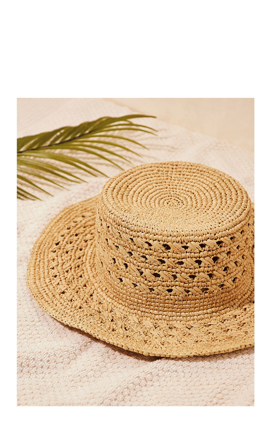 Handstitched Raffia Hat