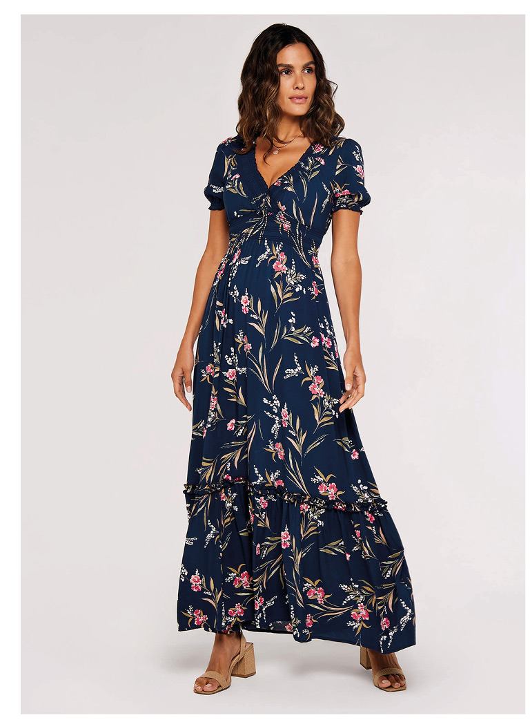 Watercolour Floral Maxi Dress