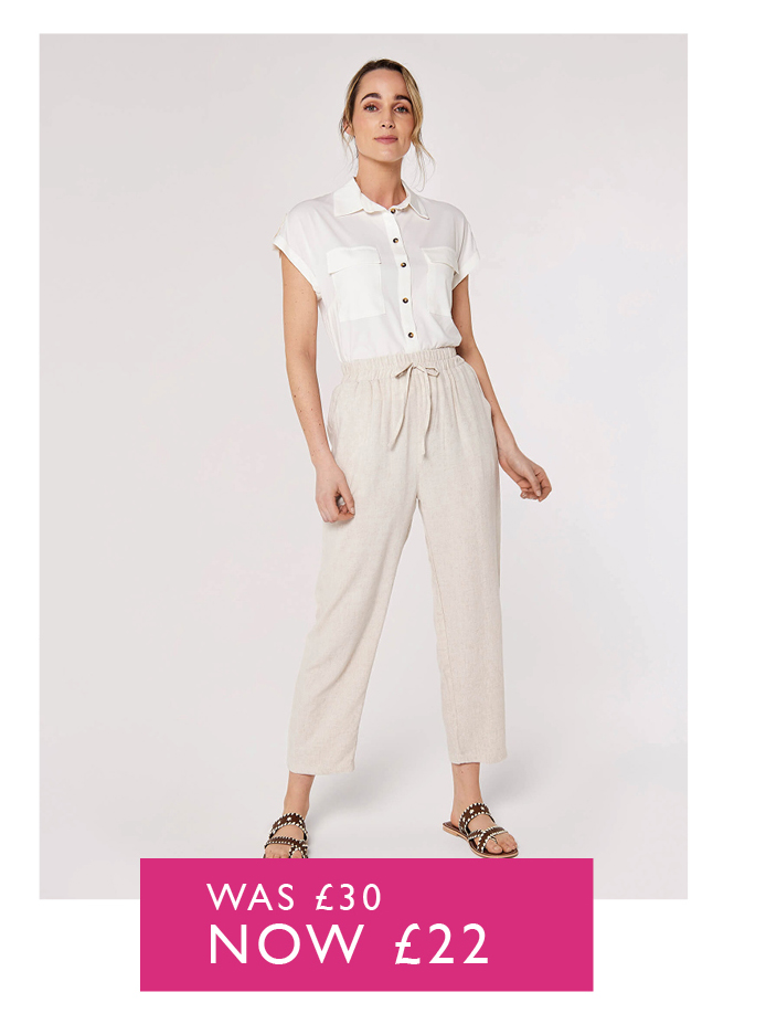 Linen Palazzo Trousers