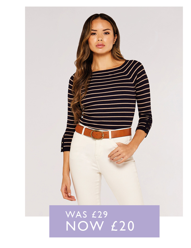 Stripe Ribbed Jumper