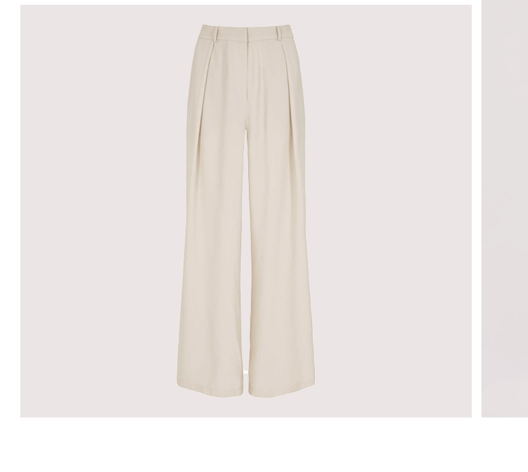 Pleat Detail Soft Tailored Trousers